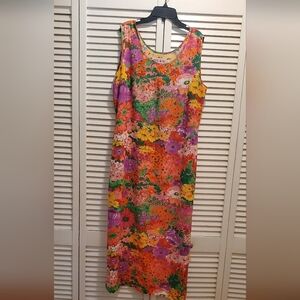 Ladies Floral casual Dress by Jams World, Large